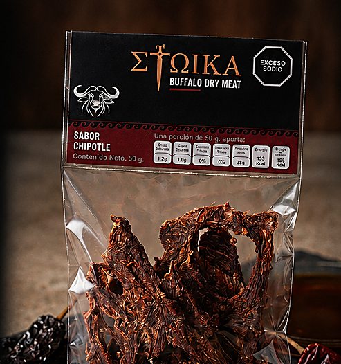 Cecina de búfalo STOIKA sabor chipotle