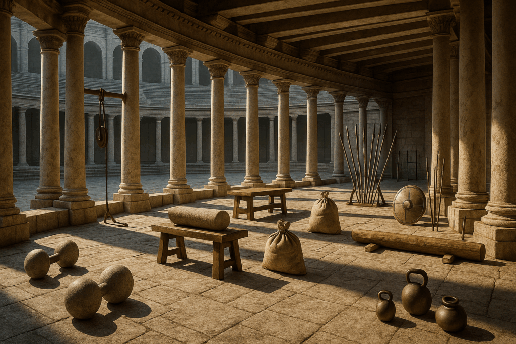 20250927 2159 ancient greek gymnasium simple compose 01k677gn7yfb8rjdxya065k6c8